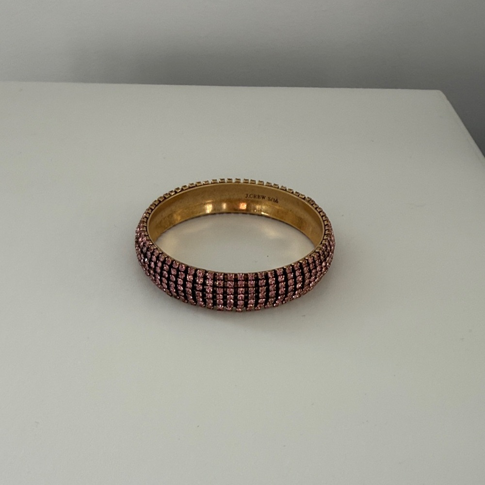 J. Crew Pink and Gold Bracelet